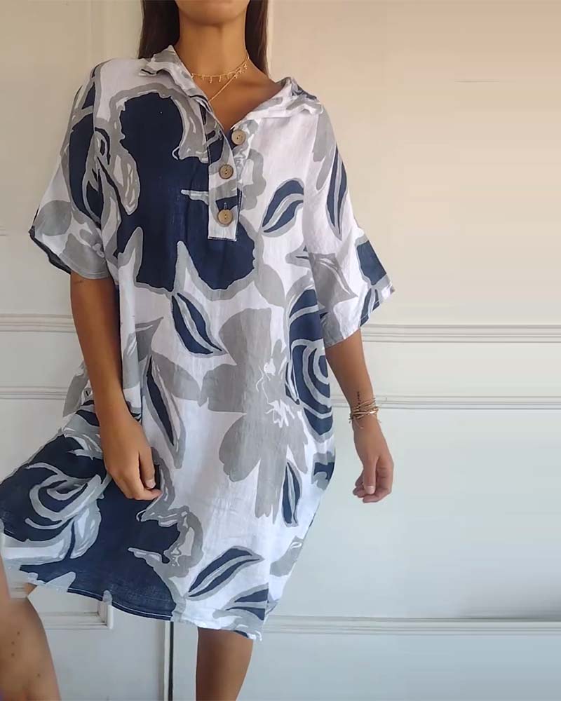 Amélie & Rose™ | Bianca Floral Shirt Dress