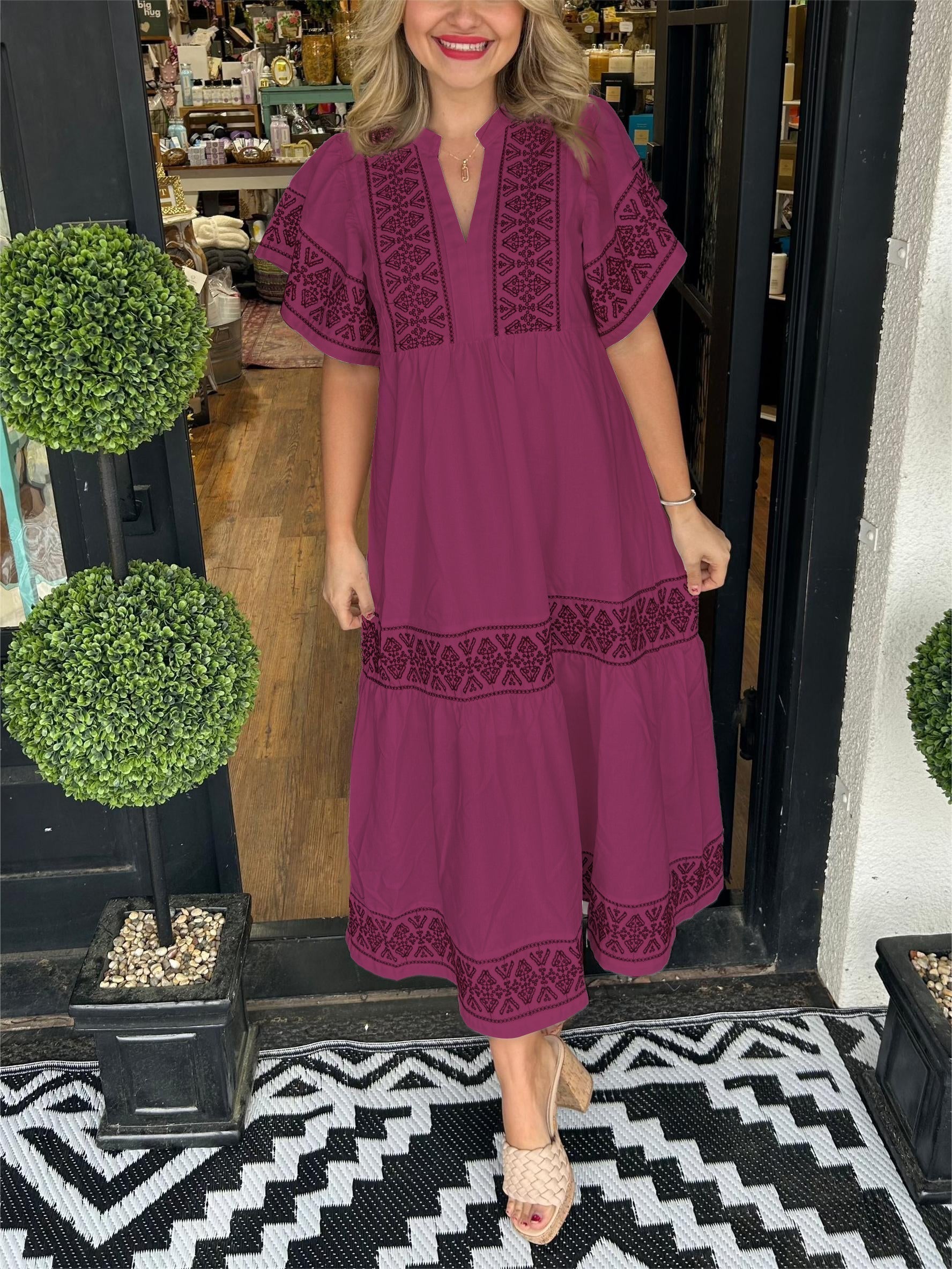 Amélie & Rose™ | Hanna Elegant Boho Dress