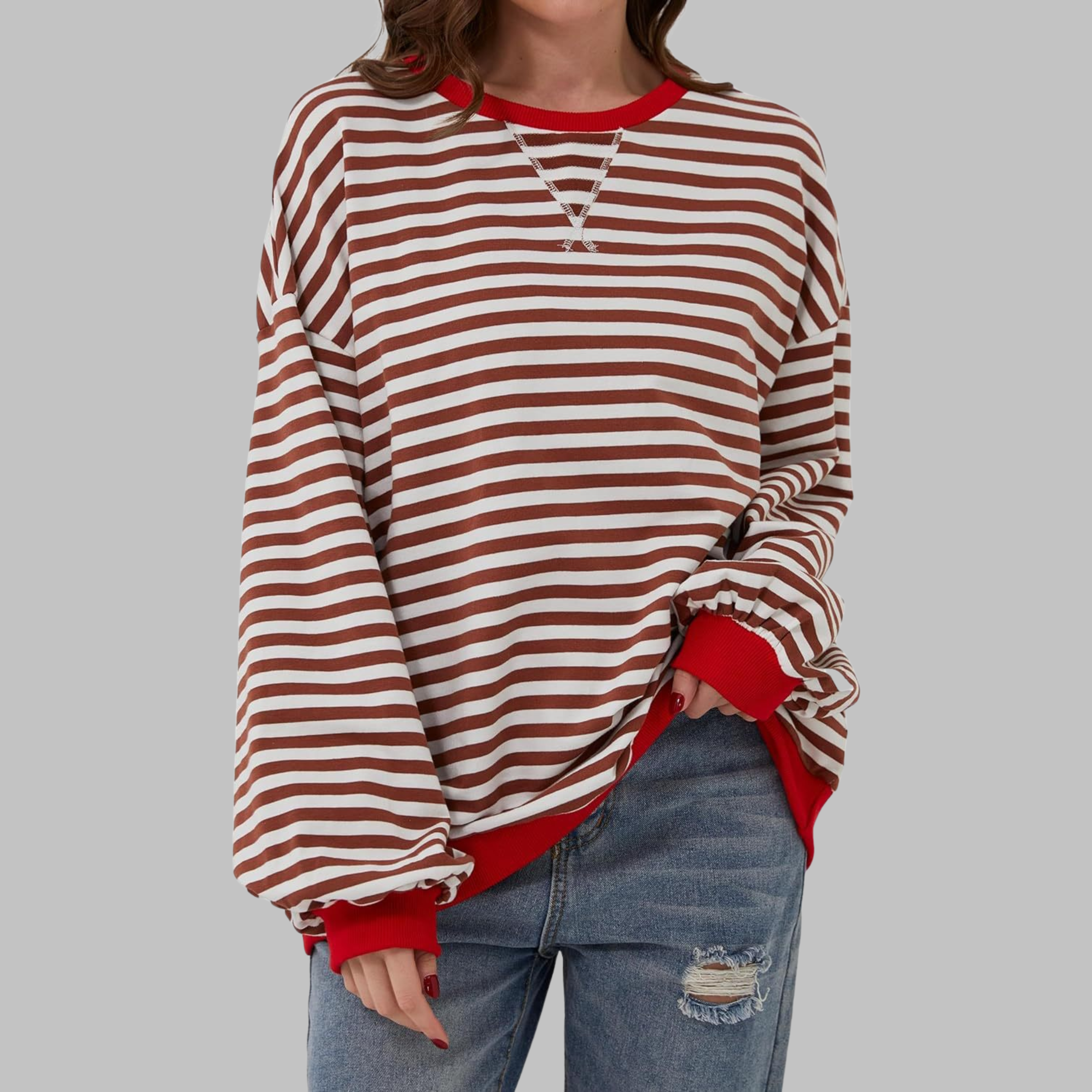 Amélie & Rose™ | The Noelle Striped Long Sleeve