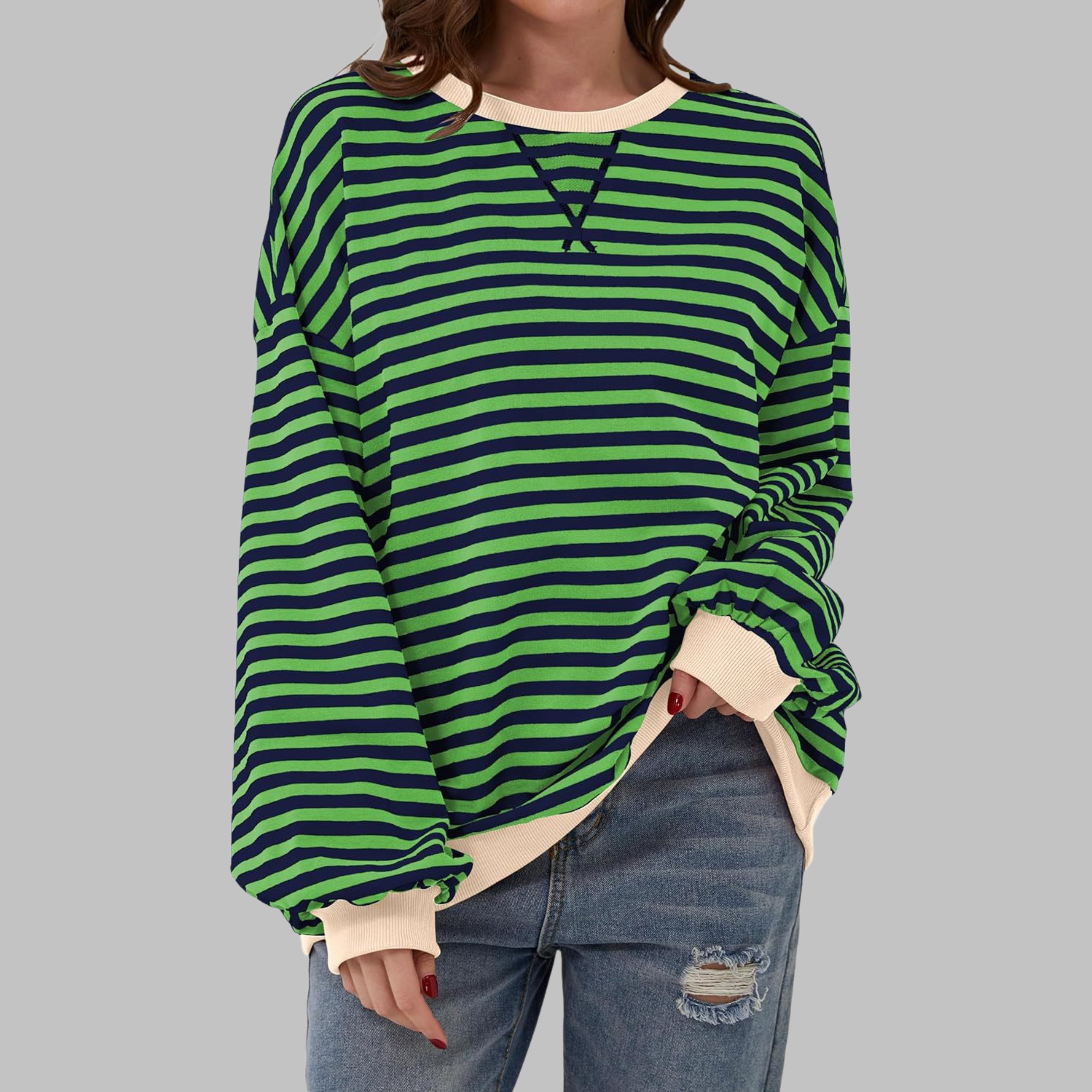 Amélie & Rose™ | The Noelle Striped Long Sleeve