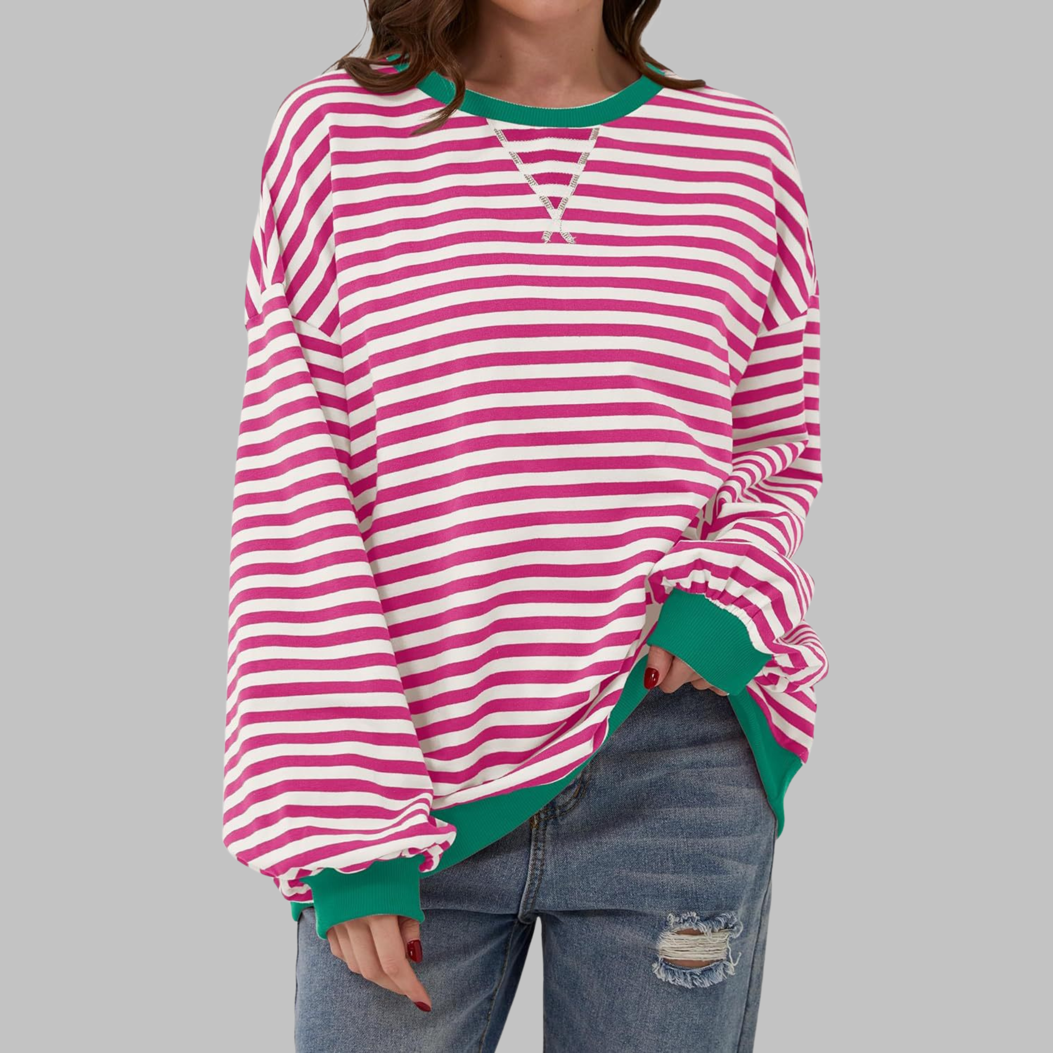 Amélie & Rose™ | The Noelle Striped Long Sleeve