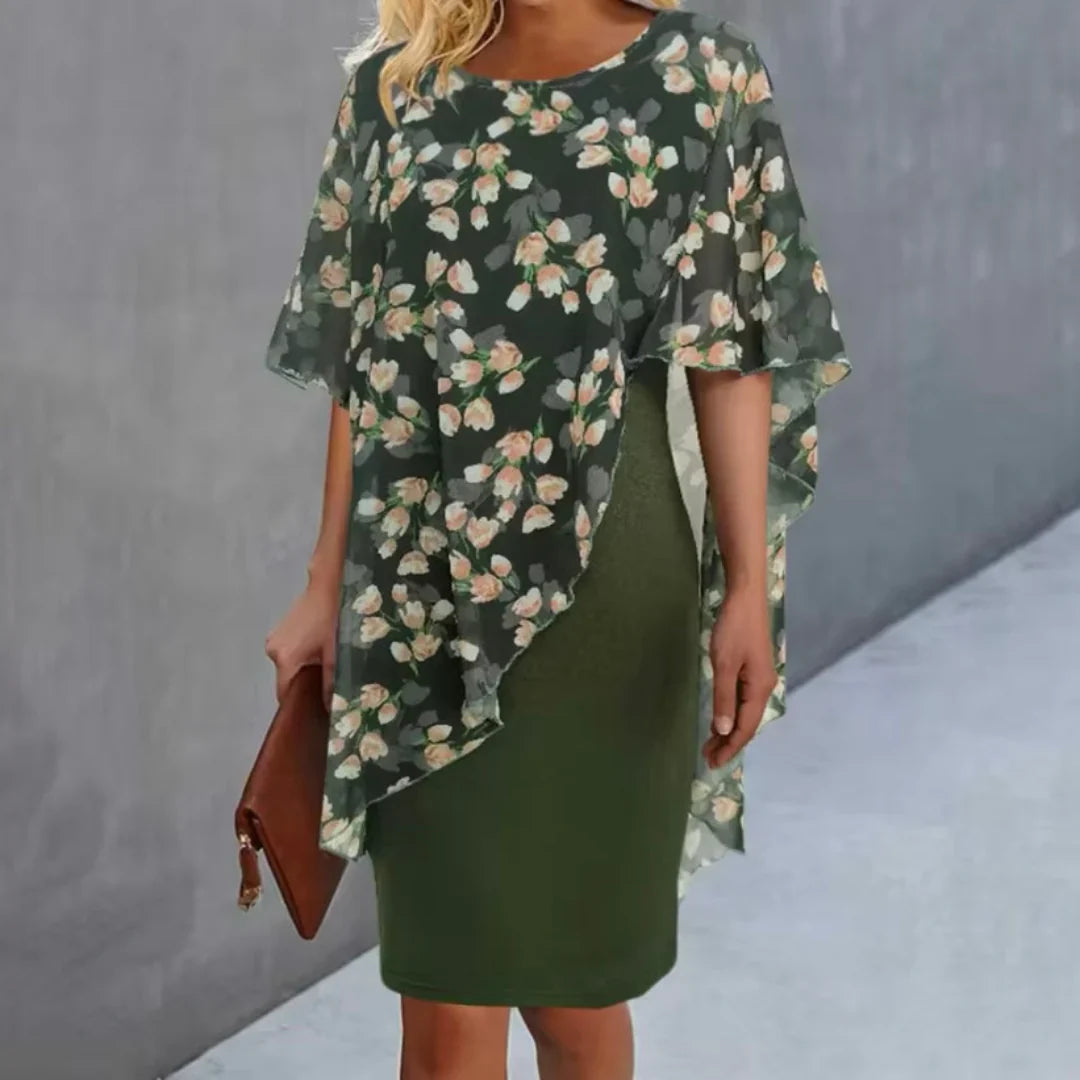 Amélie & Rose™ | Tiana Printed Elegant Dress