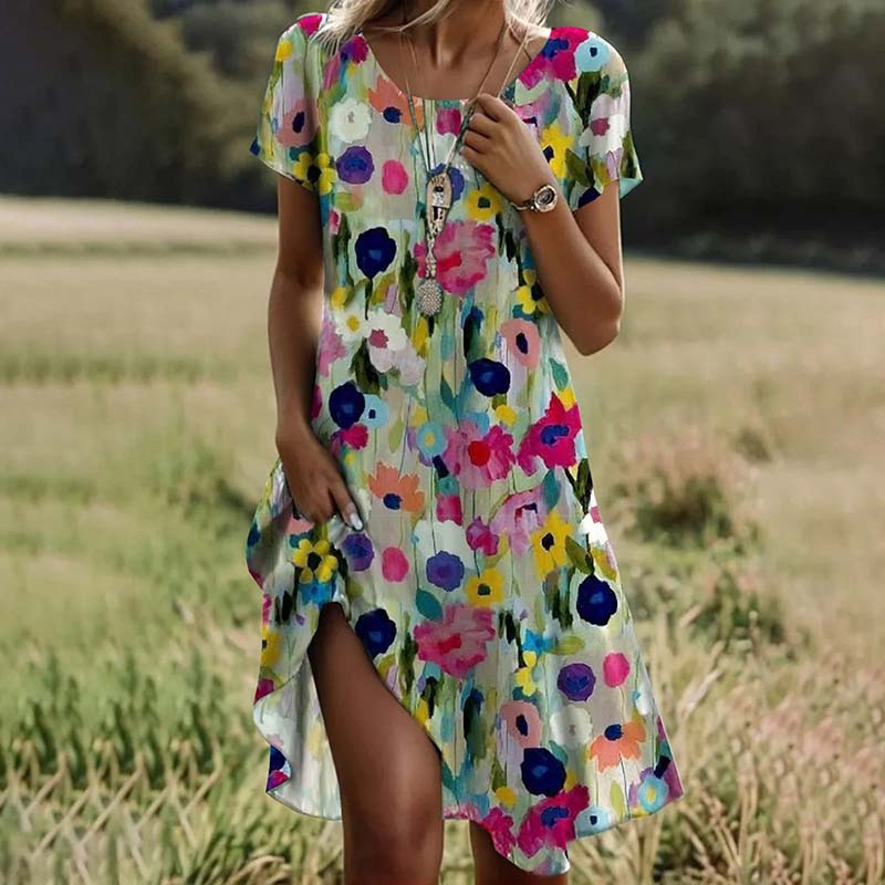 Amélie & Rose™ | Priya Watercolor Bloom Dress