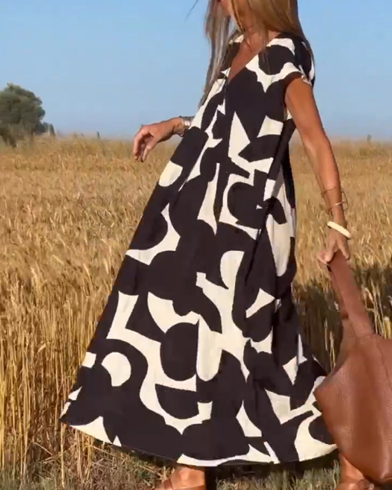 Amélie & Rose™ | Kendall Relaxed Abstract Dress