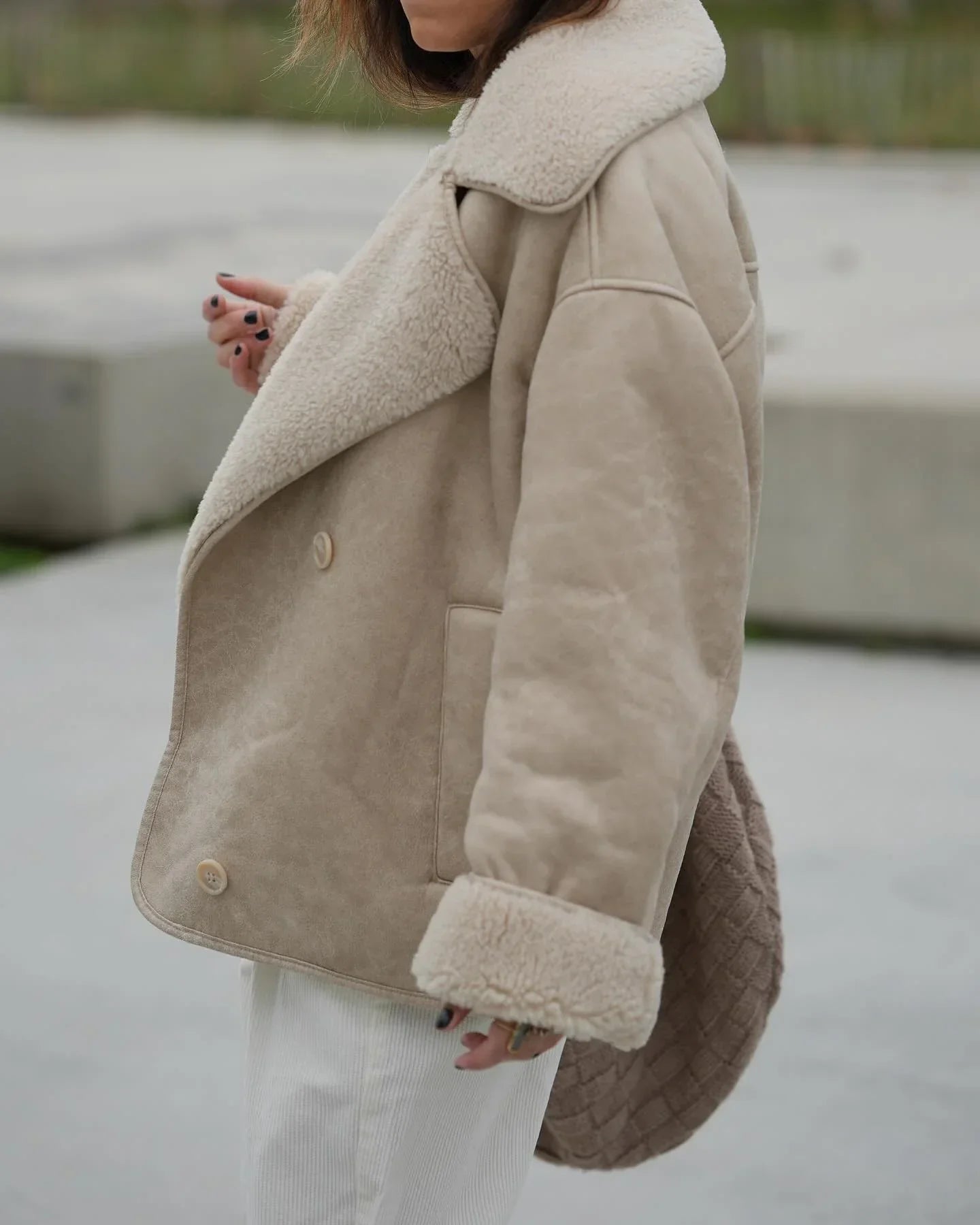 Amélie & Rose™ | Elegant Shearling Jacket
