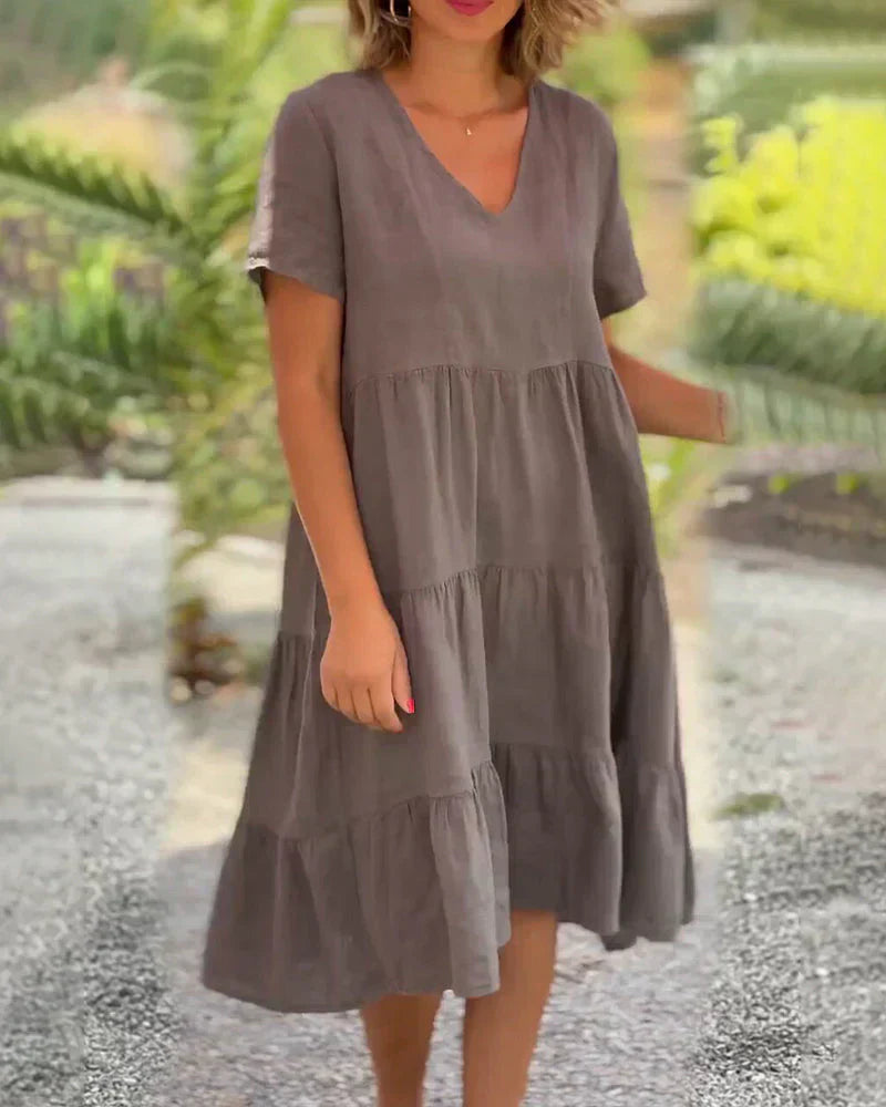 Amélie & Rose™ | Bexley Casual Summer V-neck Dress
