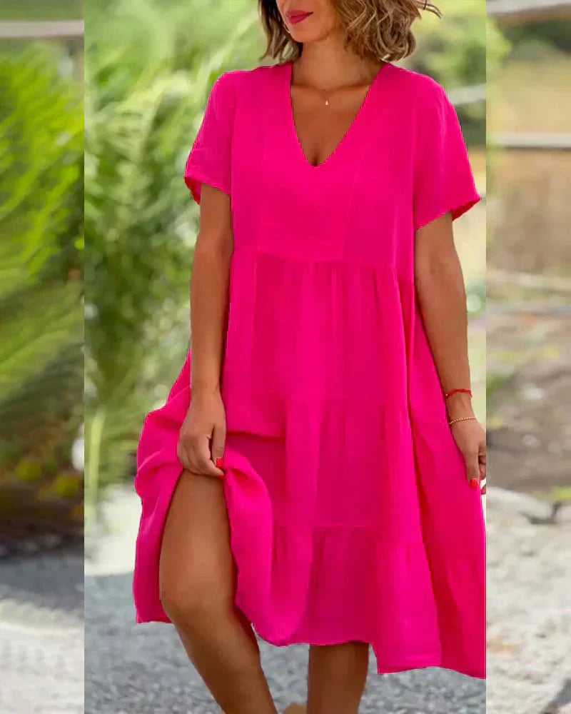 Amélie & Rose™ | Bexley Casual Summer V-neck Dress