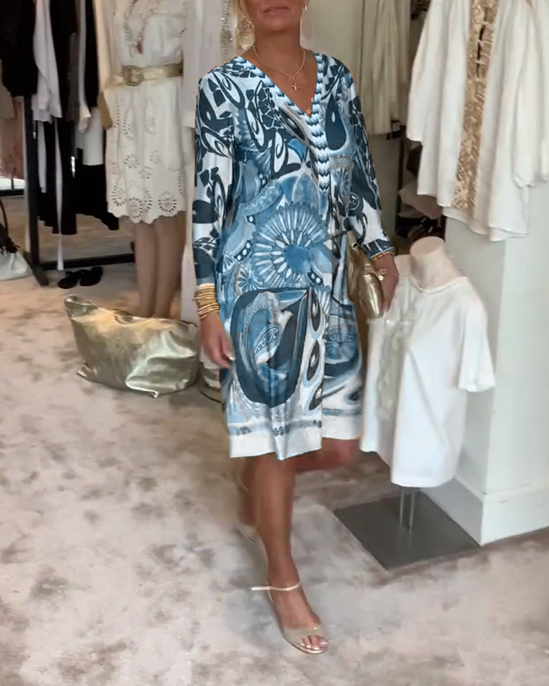 Amélie & Rose™ | Moonie Sunburst Printed Dress