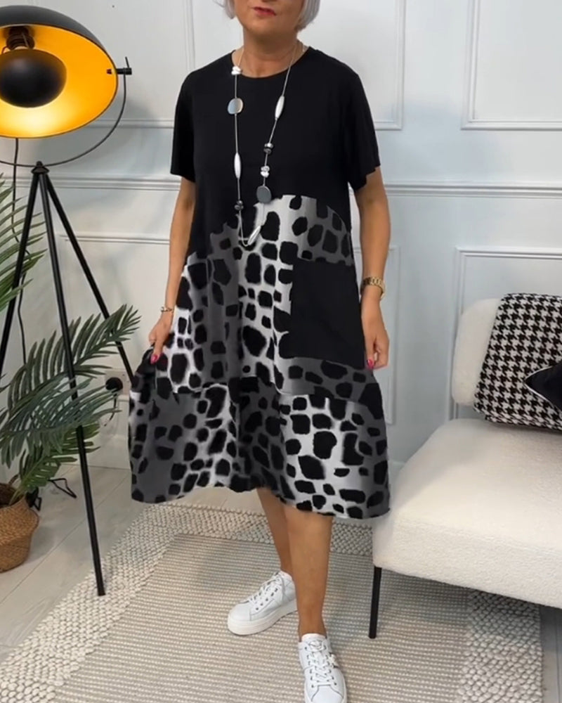 Amélie & Rose™ | Sherlene Leopard Print Dress