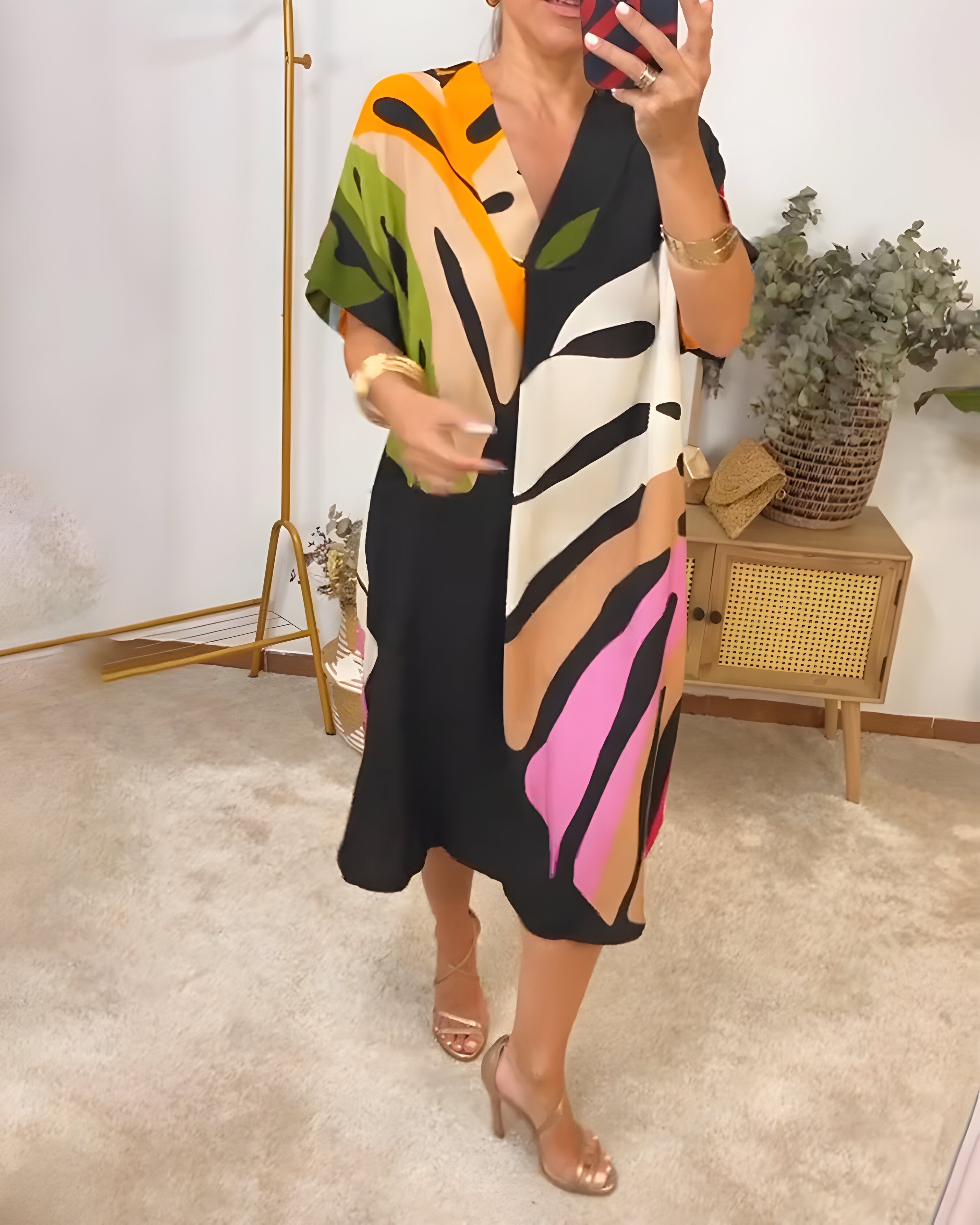 Amélie & Rose™ | Rianna Abstract Print Dress