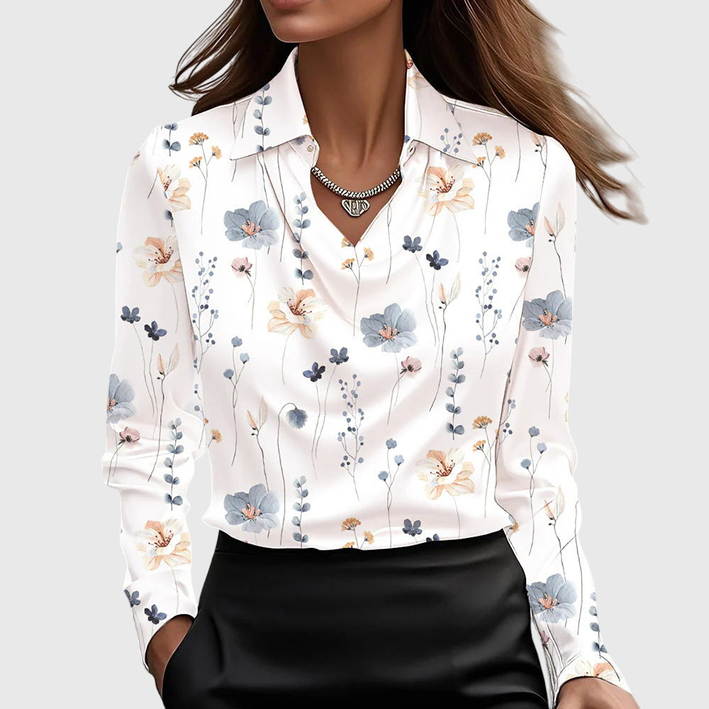 Amélie & Rose™ | Elegant Satin Blouse