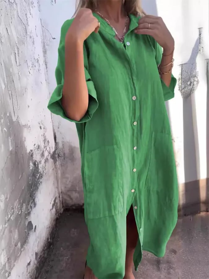 Amélie & Rose™ | Paige Buttoned Breeze Dress