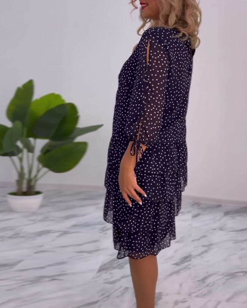 Amélie & Rose™ | Tilly Polka Dot Layered Dress