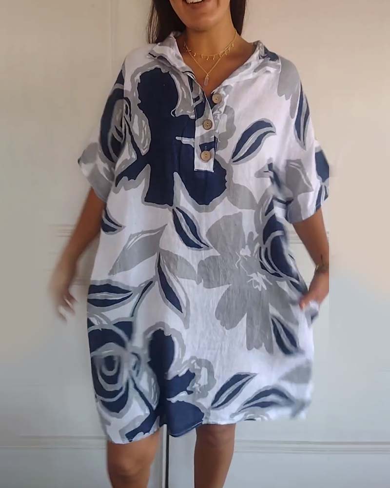 Amélie & Rose™ | Bianca Floral Shirt Dress