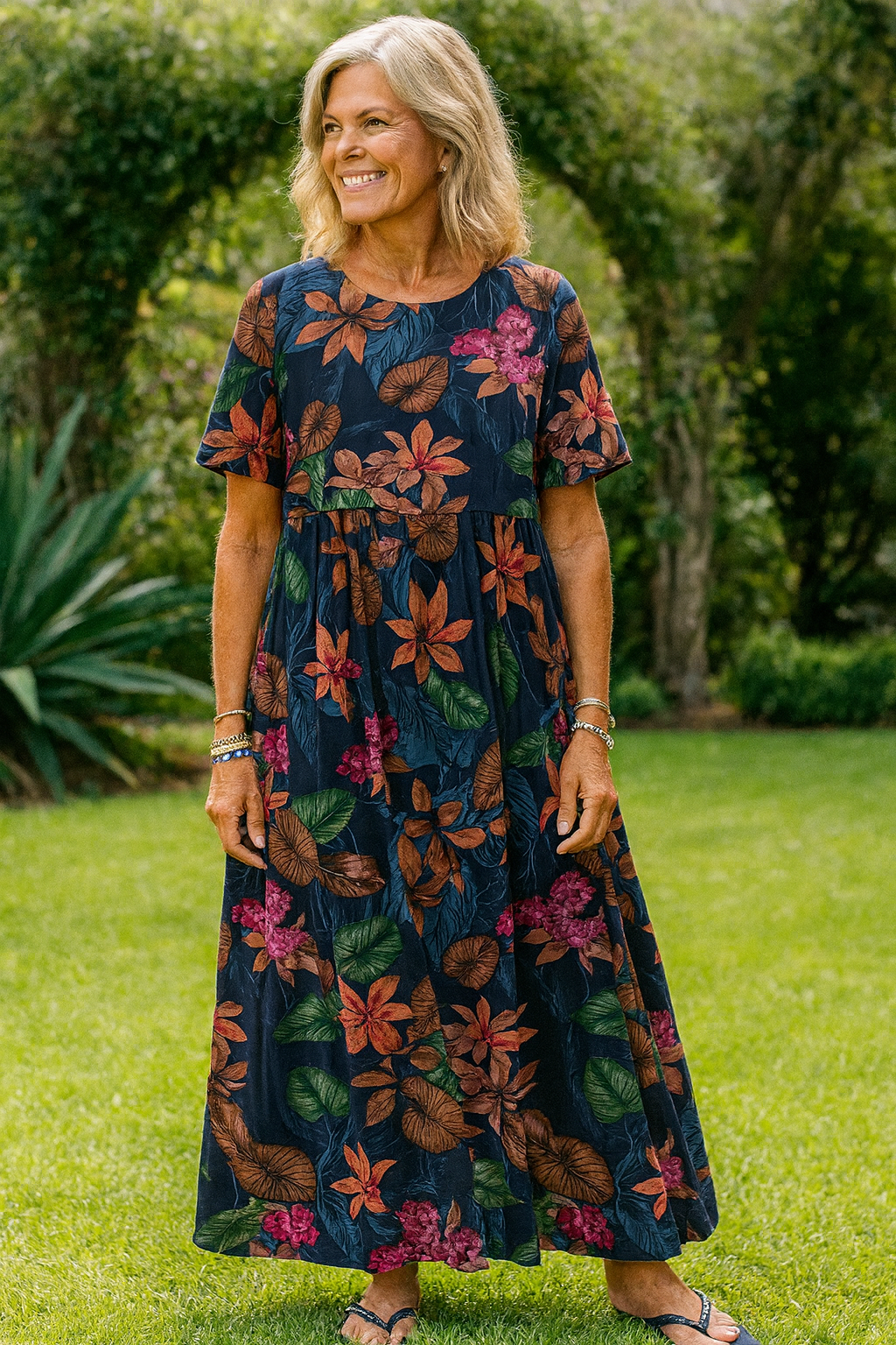 Amélie & Rose | Breezy Floral Maxi Dress