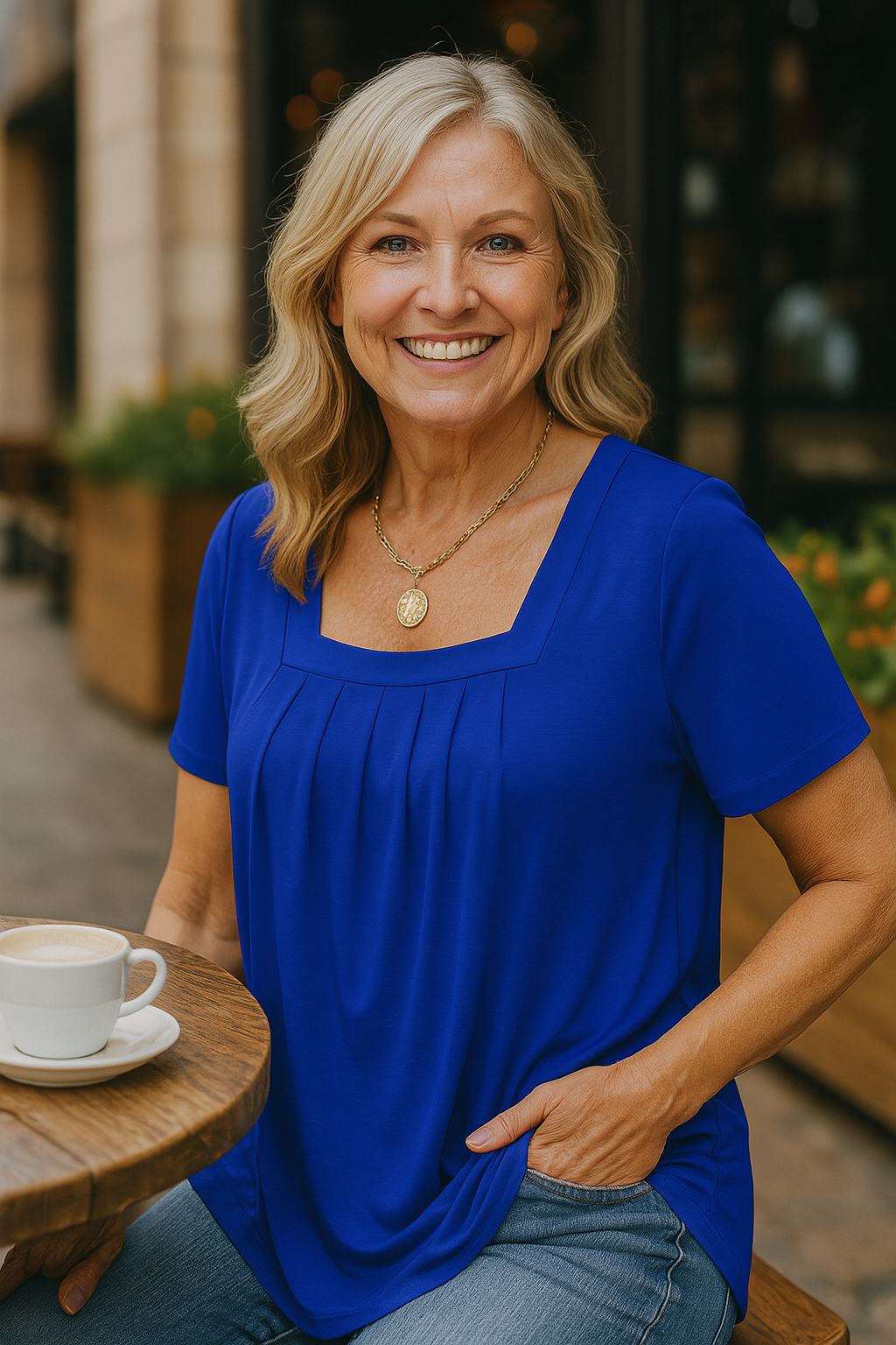 Amélie & Rose | Grace Pleated Comfort Top