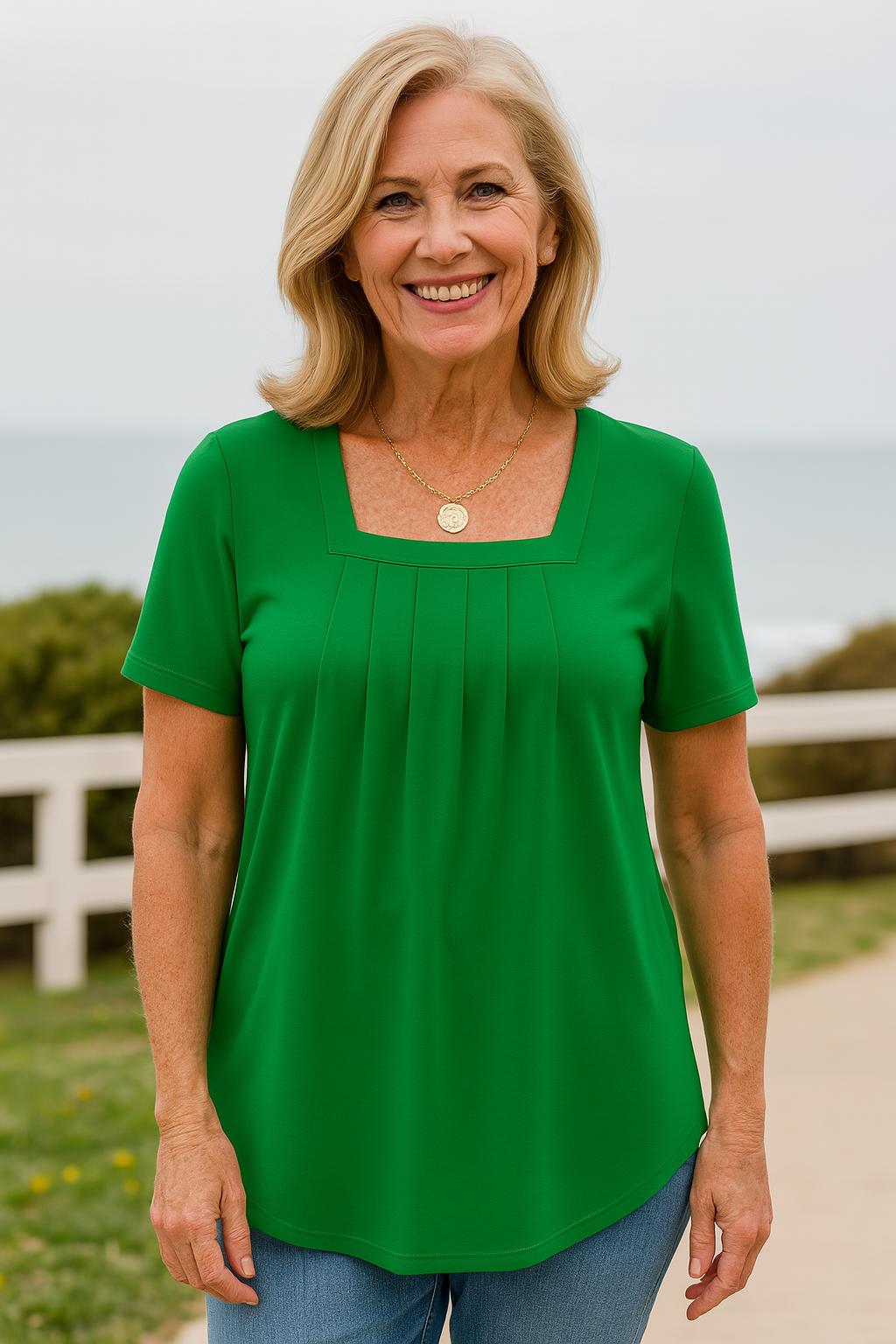 Amélie & Rose | Grace Pleated Comfort Top