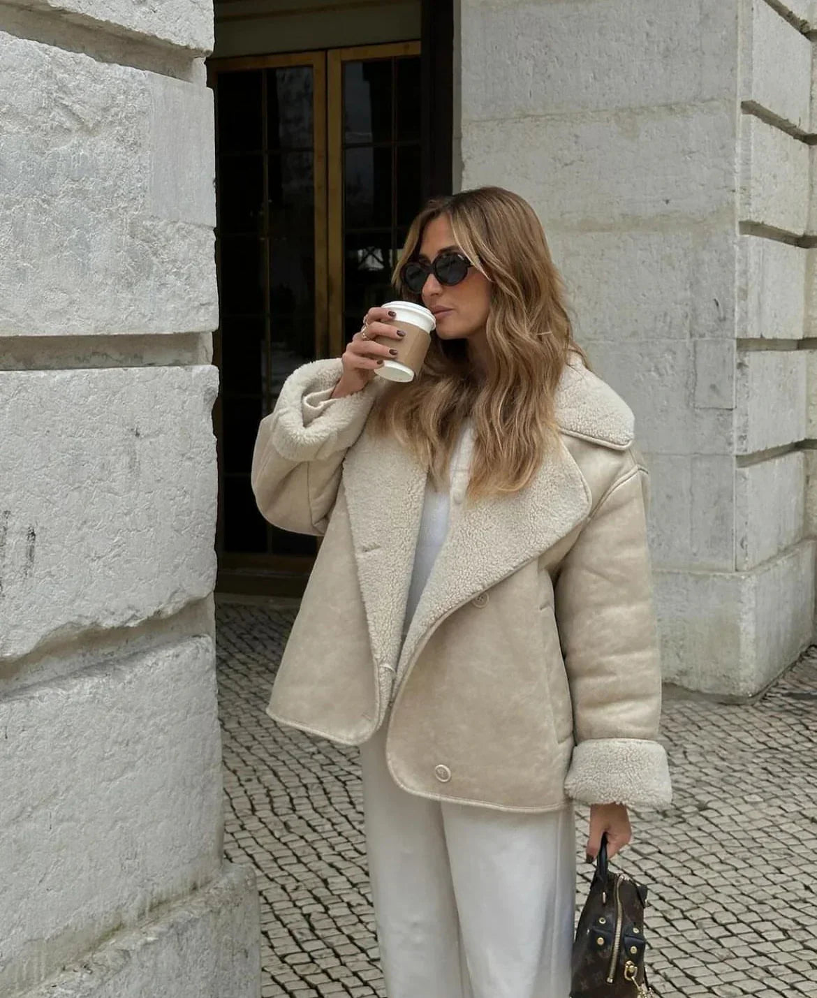 Amélie & Rose™ | Elegant Shearling Jacket