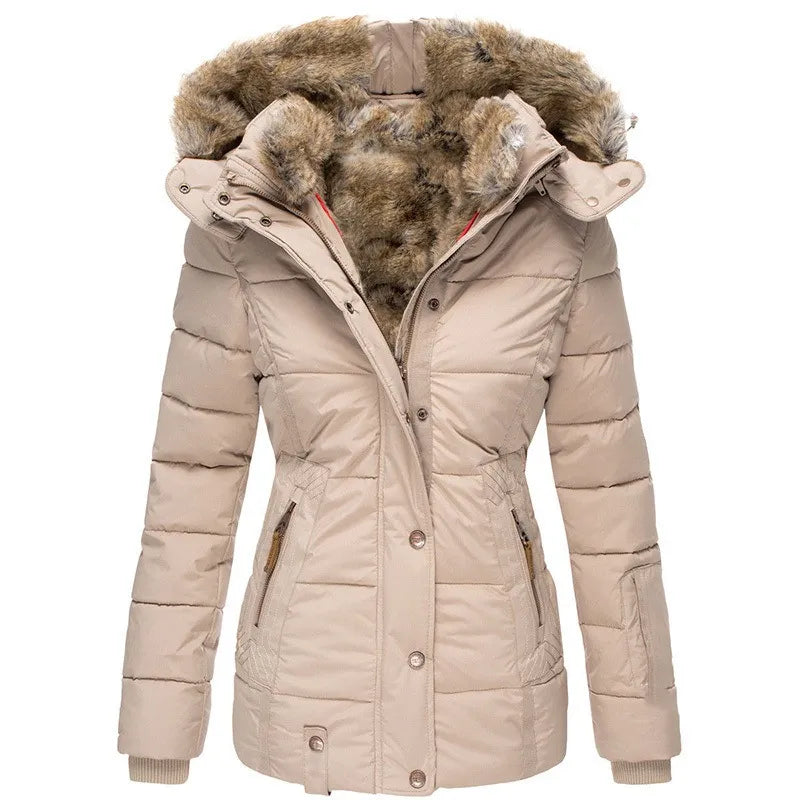 Amélie & Rose™ | Comfortable Warm Winter Fur Jacket for Cold Weather