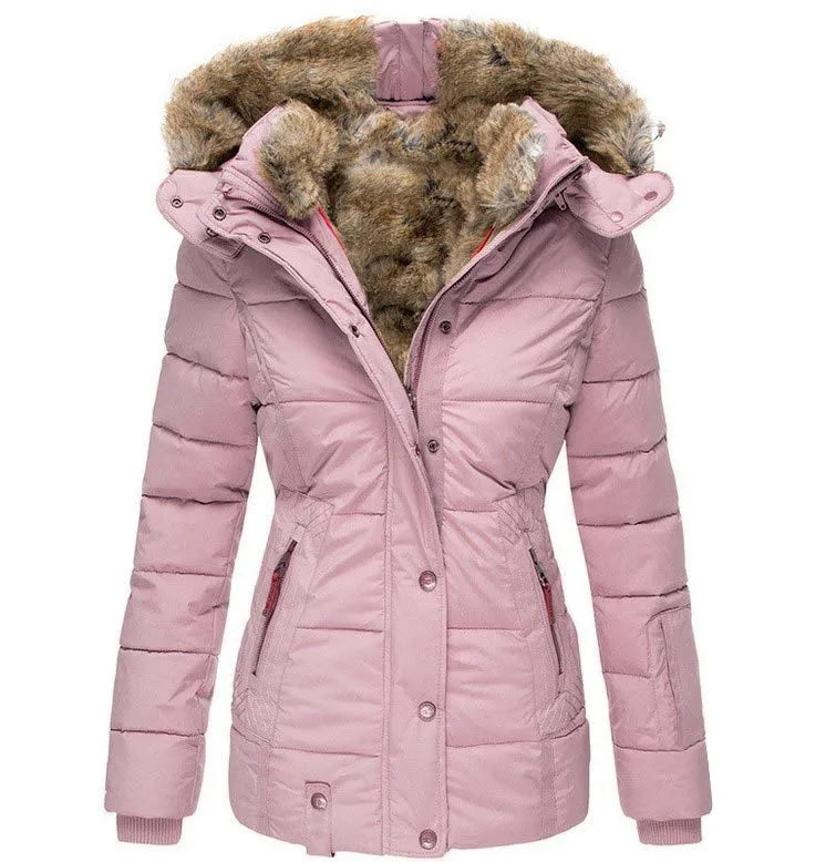 Amélie & Rose™ | Comfortable Warm Winter Fur Jacket for Cold Weather