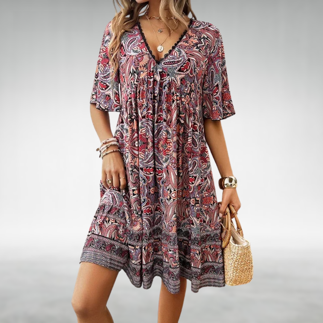 Amélie & Rose™ | Quinley Boho Swing Dress