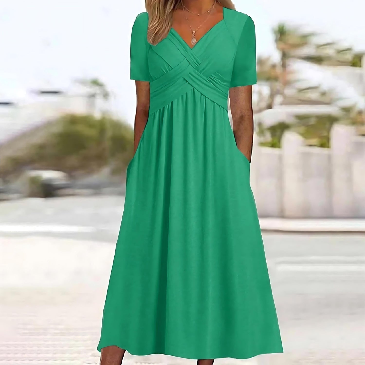 Amélie & Rose™ | Sacha Casual Elegance Midi Dress