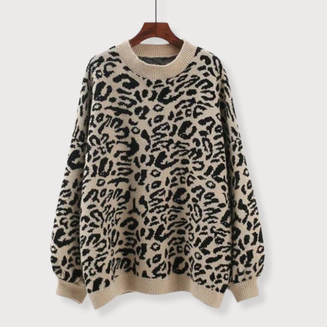 Amélie & Rose™ | Isabelle - Leopard Print Sweater