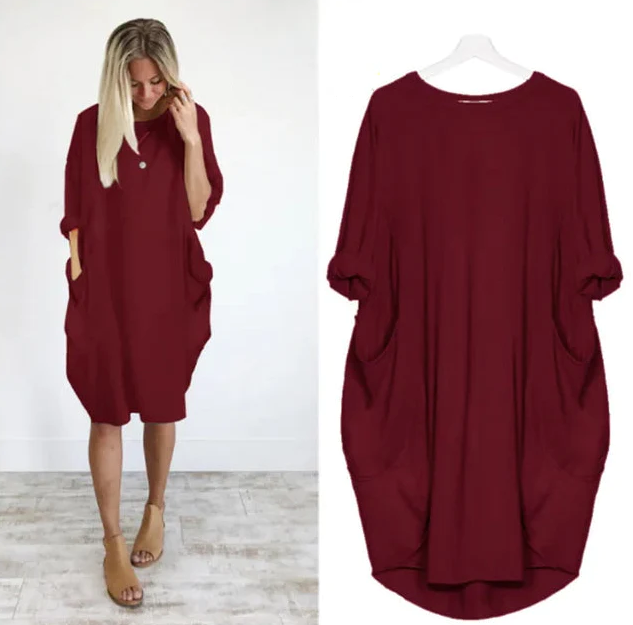 Amélie & Rose™ | Miranda Comfortable Tummy Covering Dress