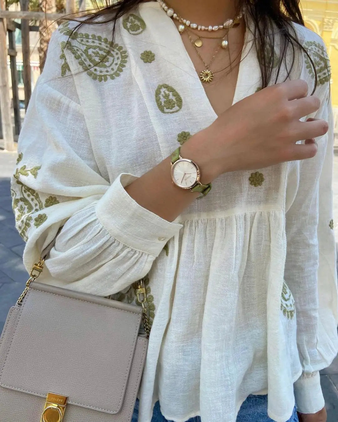 Amélie & Rose™ | Emma - Boho Cotton Blouse