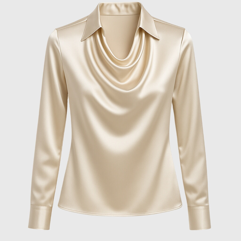 Amélie & Rose™ | Elegant Satin Blouse