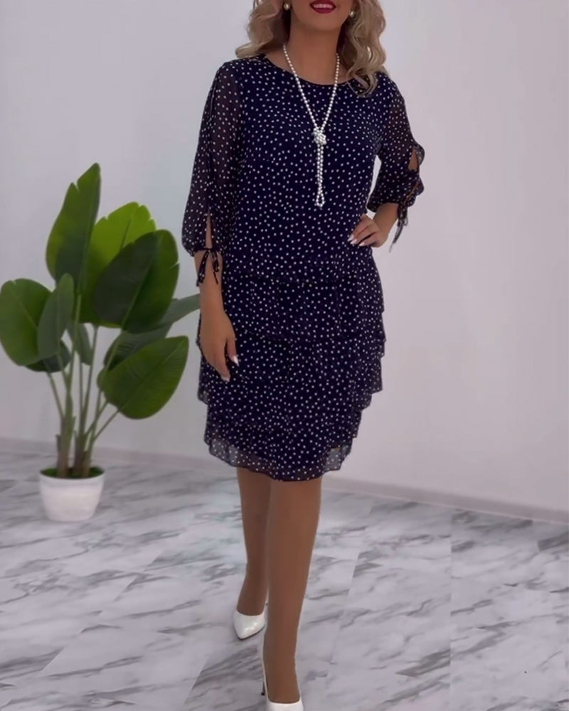 Amélie & Rose™ | Tilly Polka Dot Layered Dress