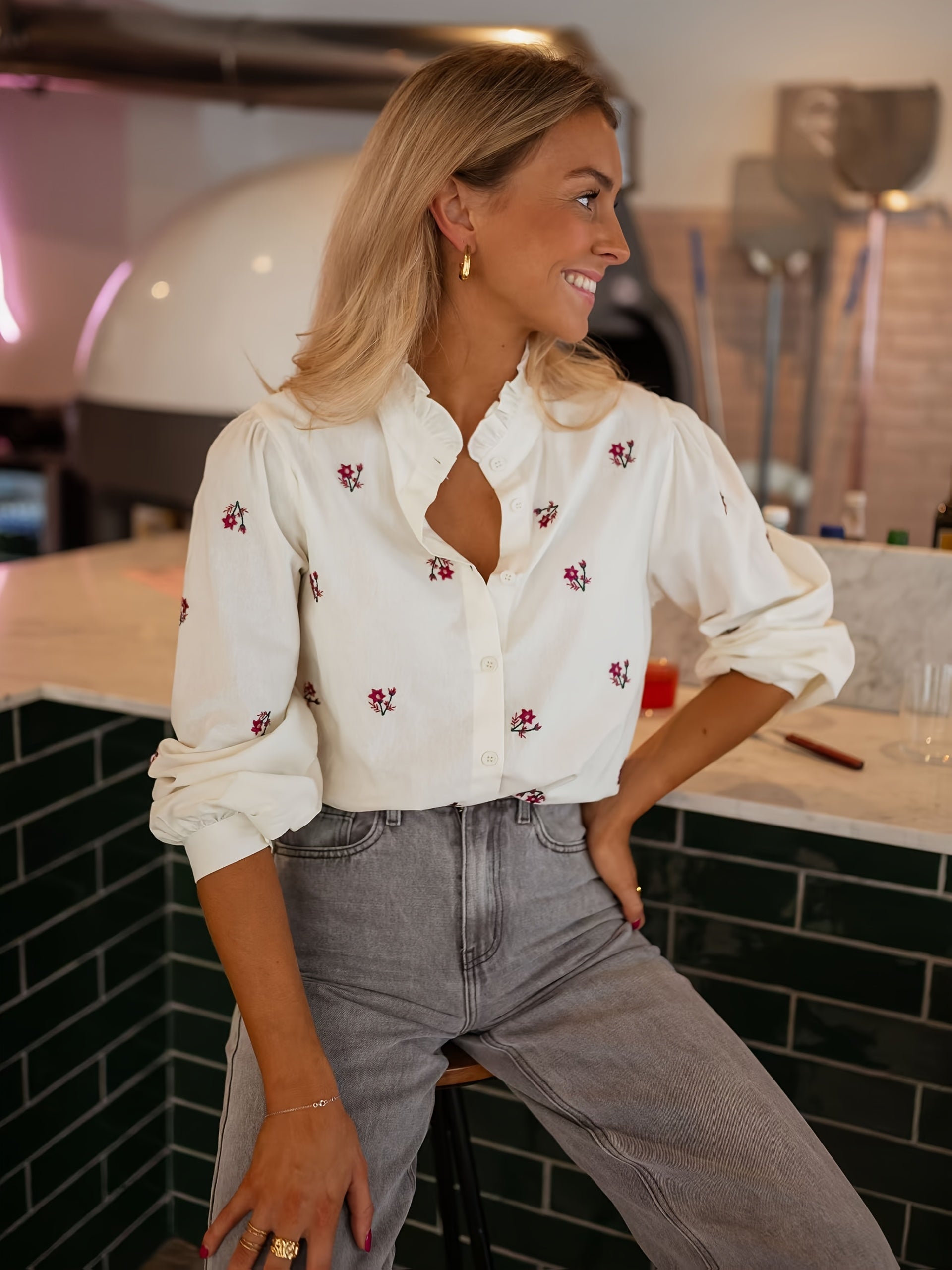 Amélie & Rose™ | Floral Print Blouse