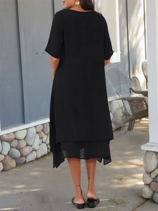 Amélie & Rose™ | Clementine Button Breeze Dress