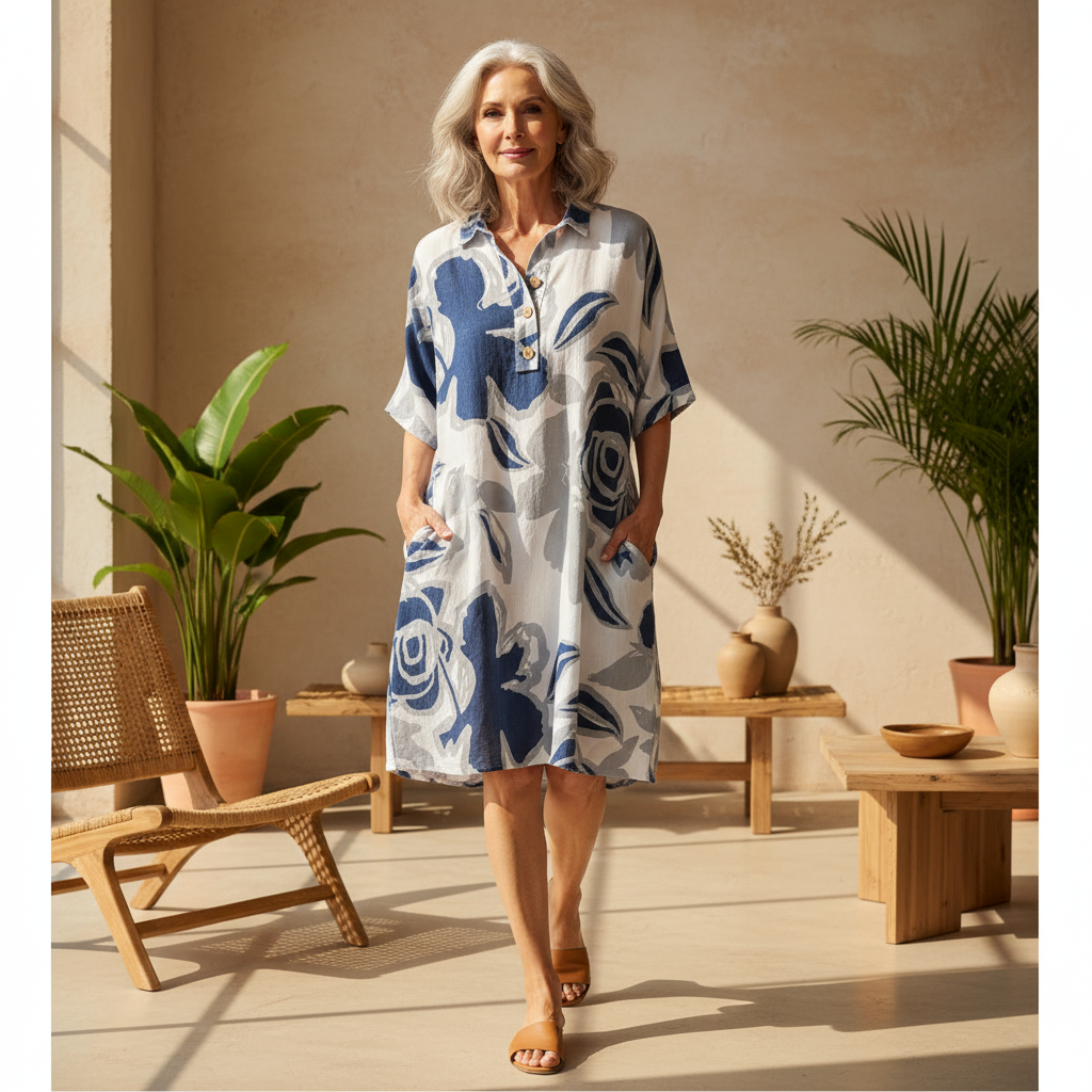 Amélie & Rose™ | Bianca Floral Shirt Dress