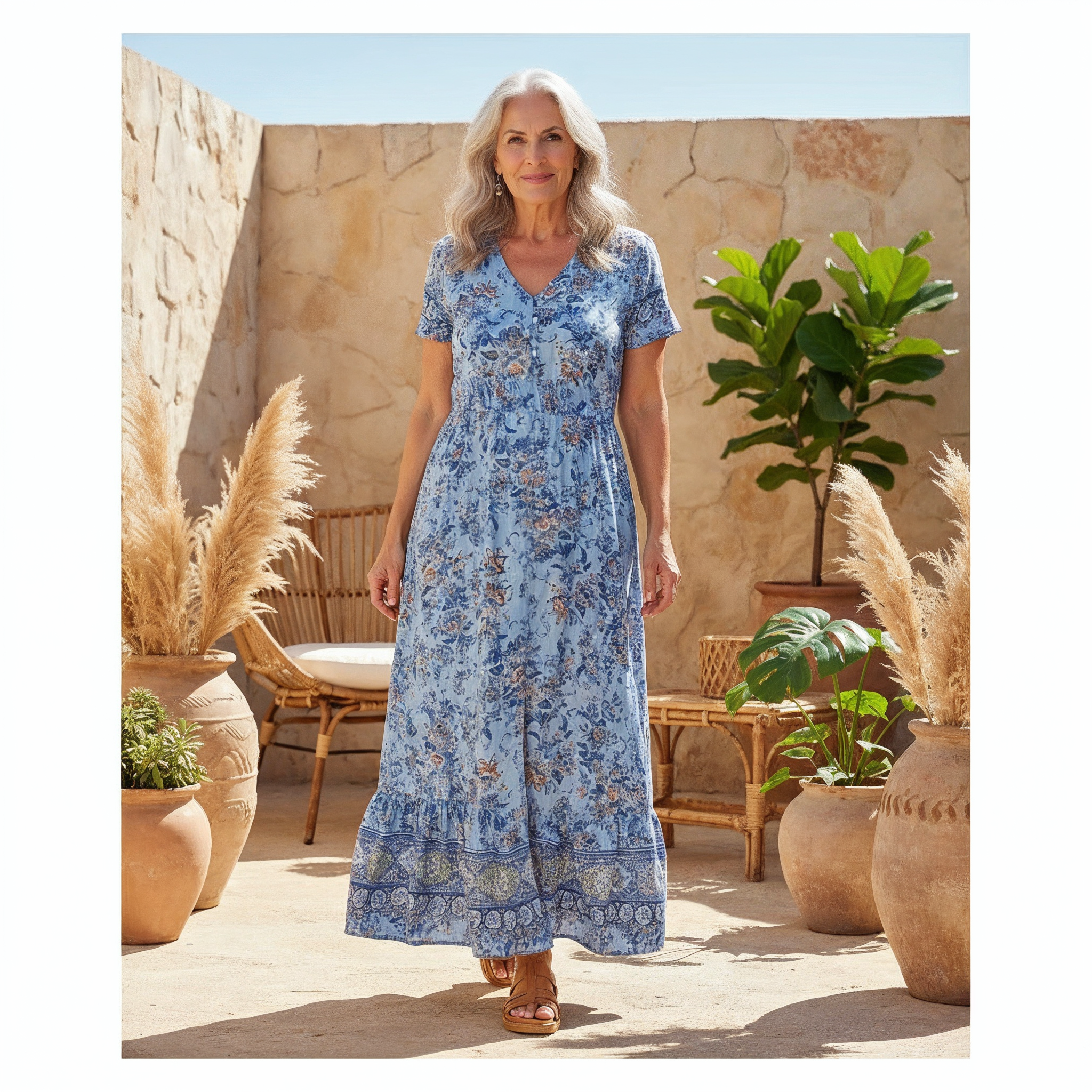 Amélie & Rose™ | Connie Floral Maxi Dress