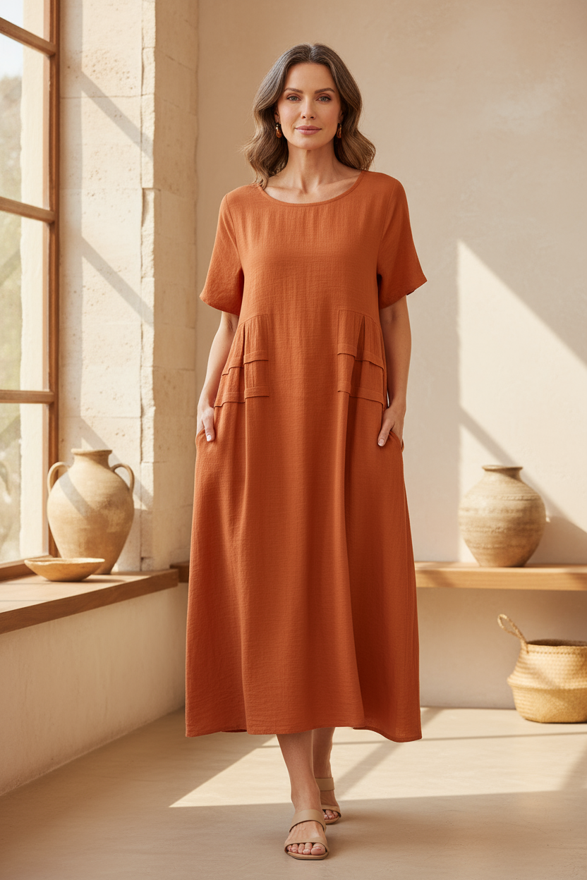 Amélie & Rose™ | Lily Comfortable Tummy Covering Dress
