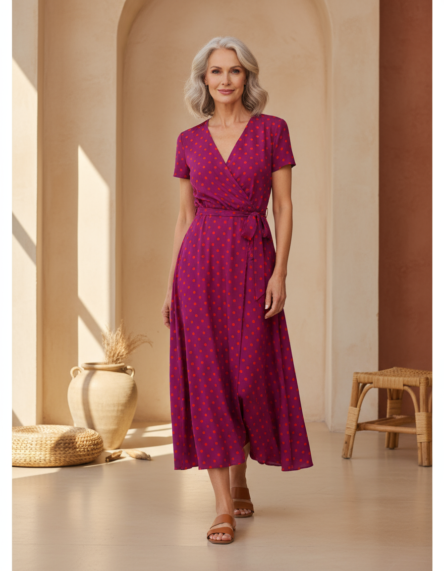 Amélie & Rose™ | Leanne Elegant Tummy Covering Dress