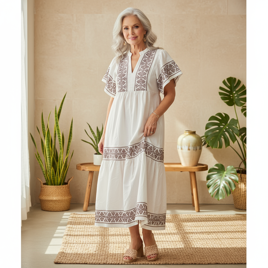 Amélie & Rose™ | Hanna Elegant Boho Dress