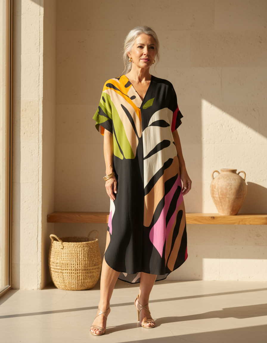 Amélie & Rose™ | Rianna Abstract Print Dress