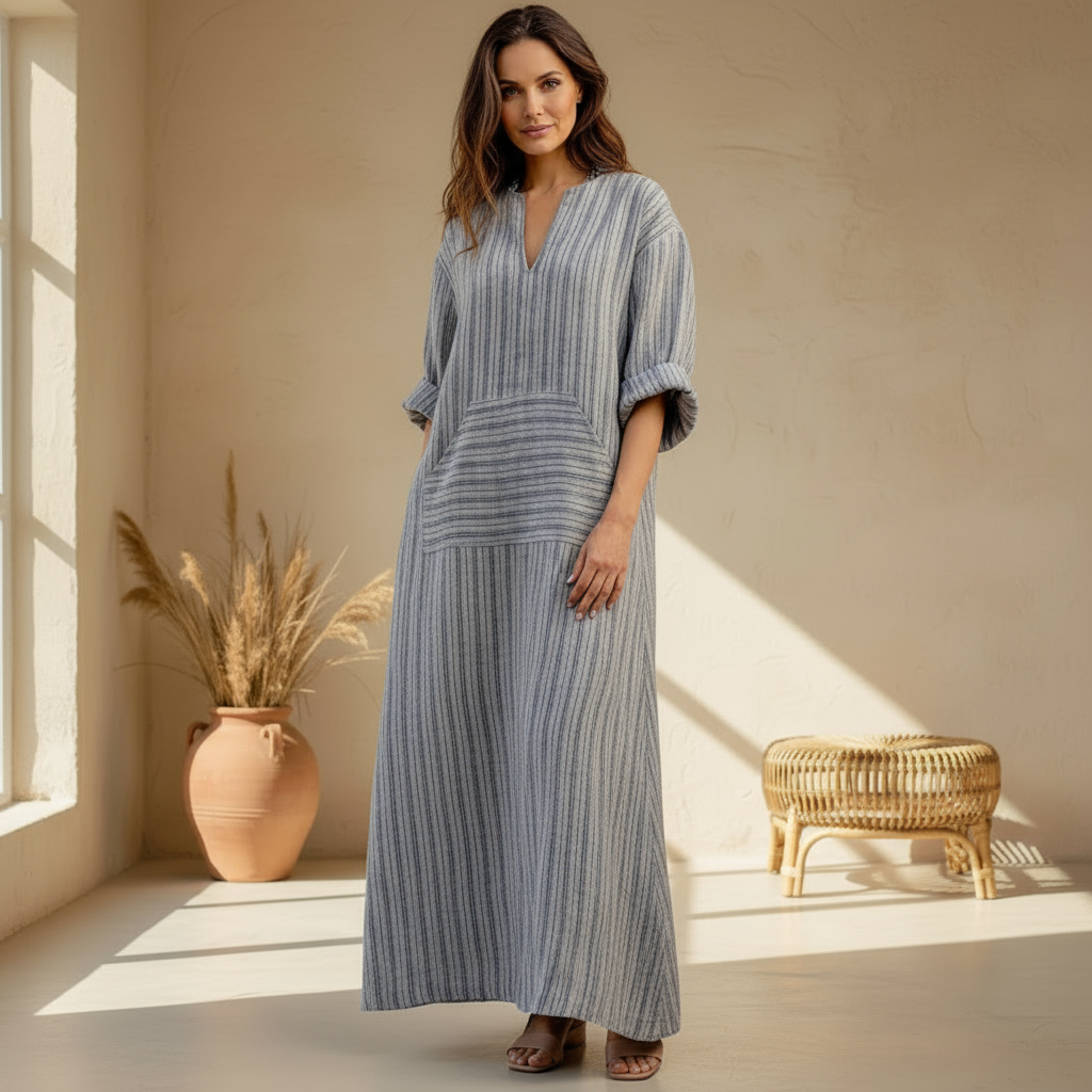 Amélie & Rose™ | Yvonne Striped Maxi Dress