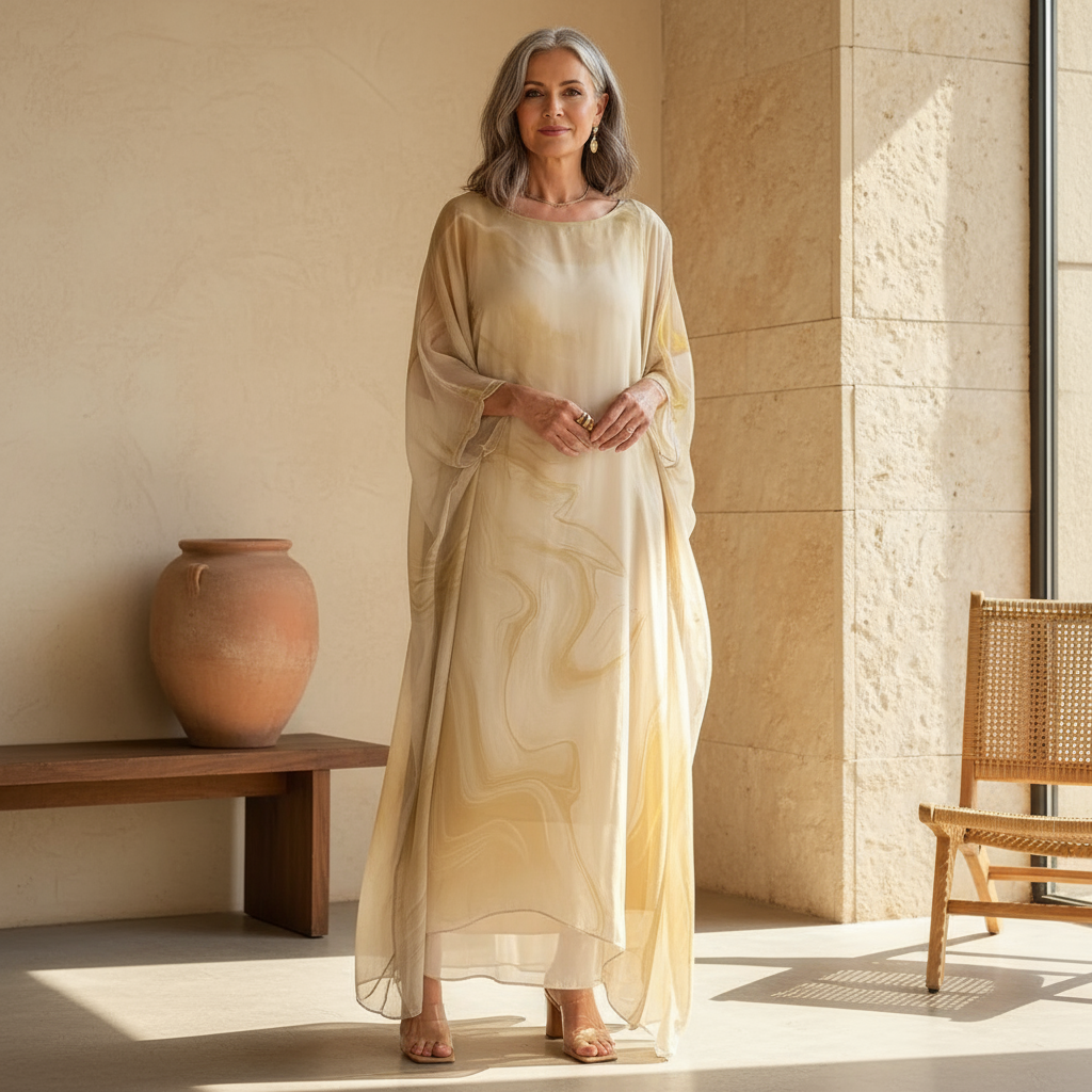 Amélie & Rose™ | Paetyn Charming Silk Chiffon Dress