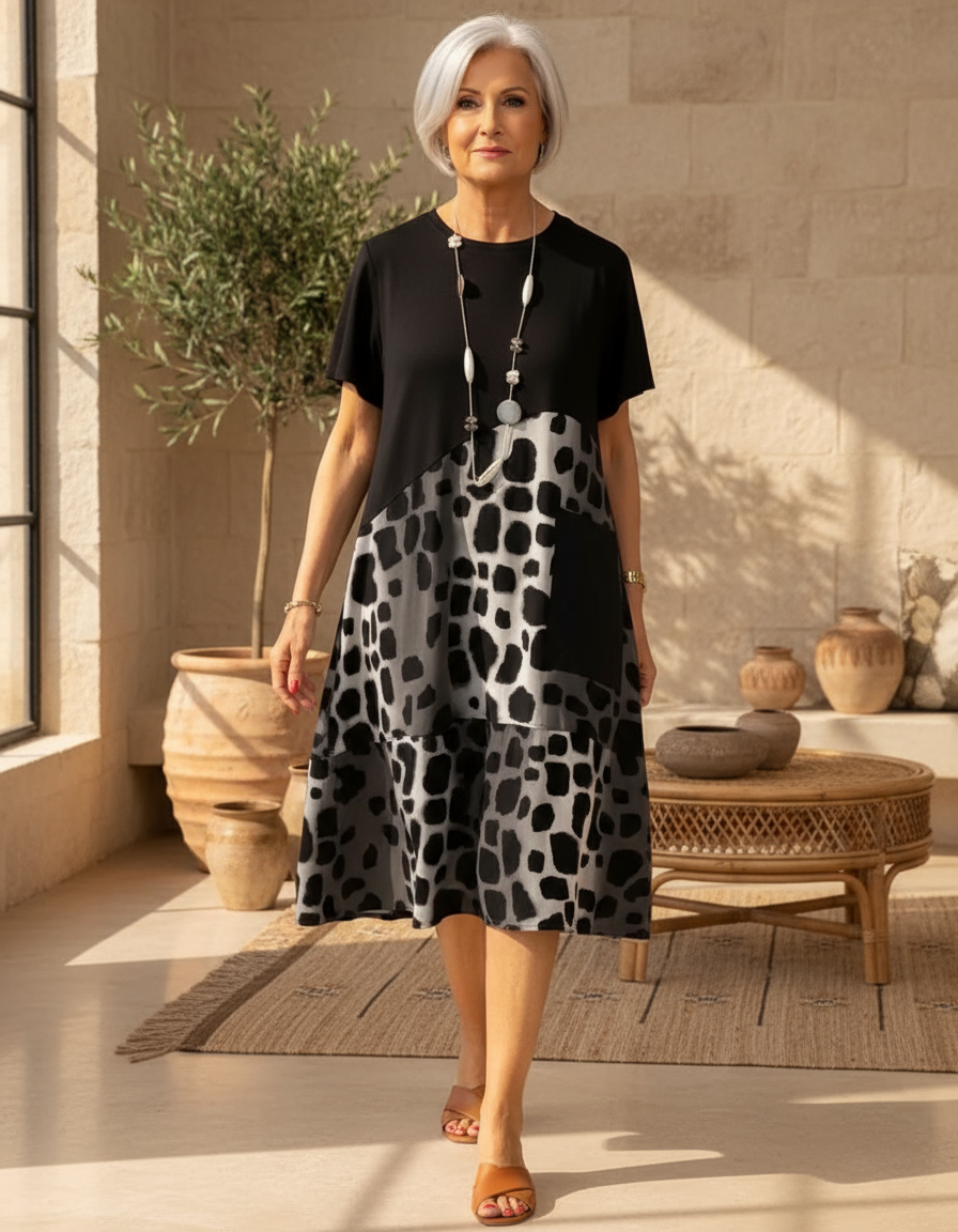 Amélie & Rose™ | Sherlene Leopard Print Dress