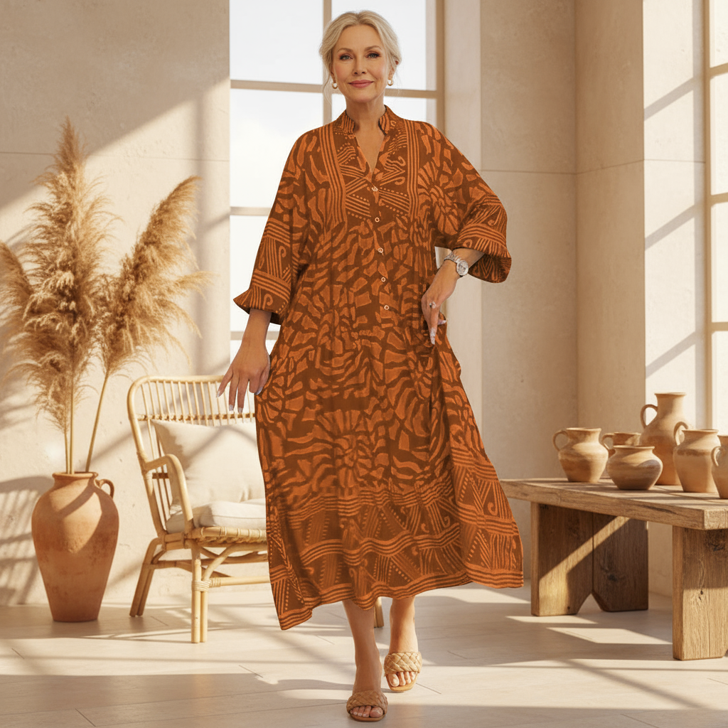 Amélie & Rose™ | Carmilla Vibrant Printed Dress