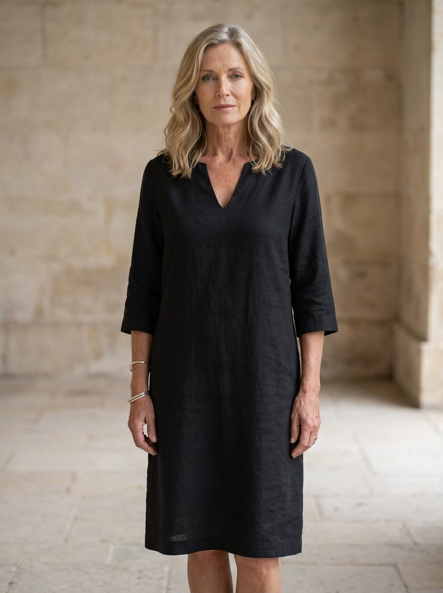 Amélie & Rose | Beth Relaxed V-Neck Dress