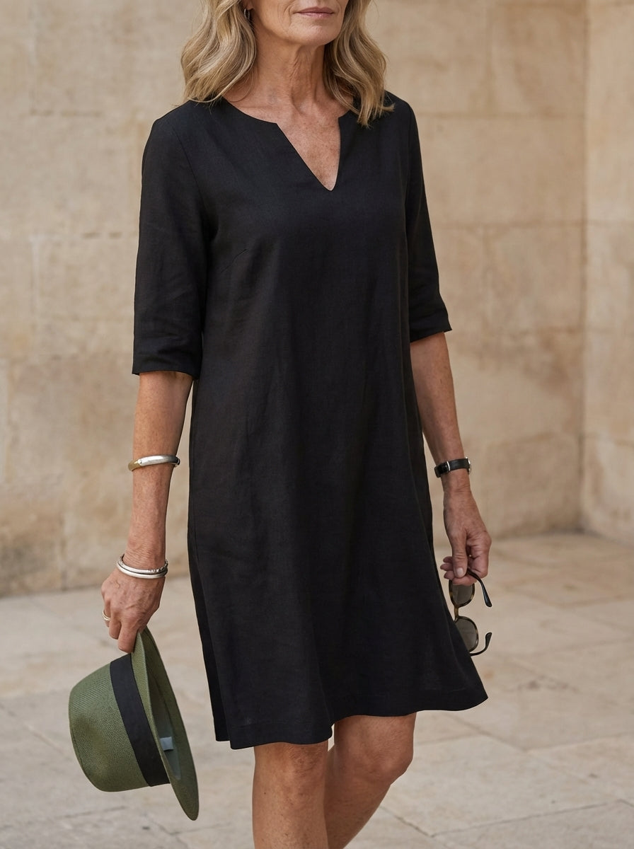 Amélie & Rose | Beth Relaxed V-Neck Dress