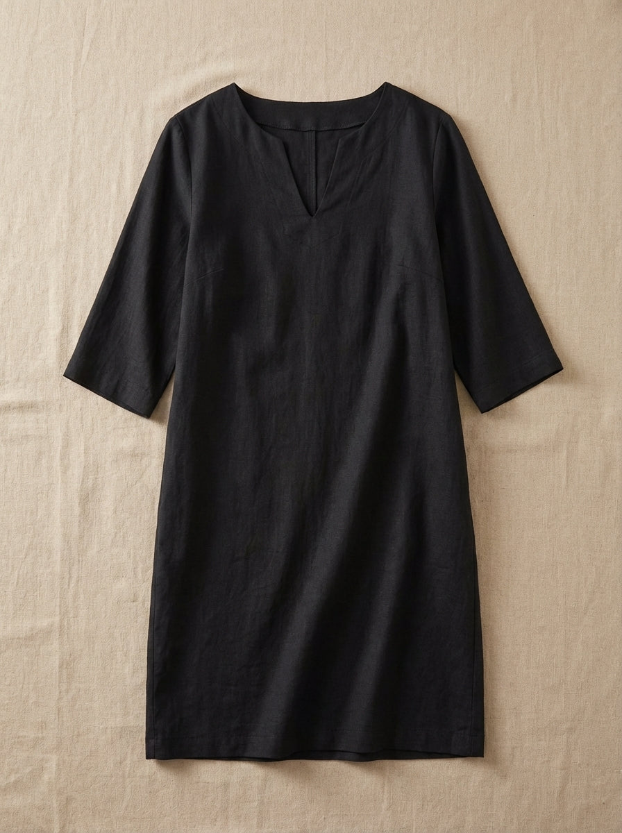 Amélie & Rose | Beth Relaxed V-Neck Dress