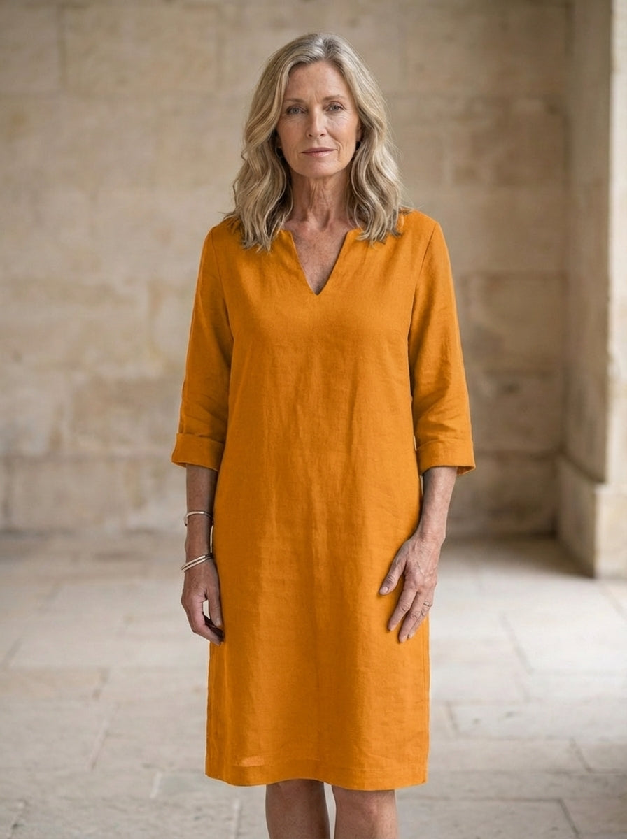 Amélie & Rose | Beth Relaxed V-Neck Dress