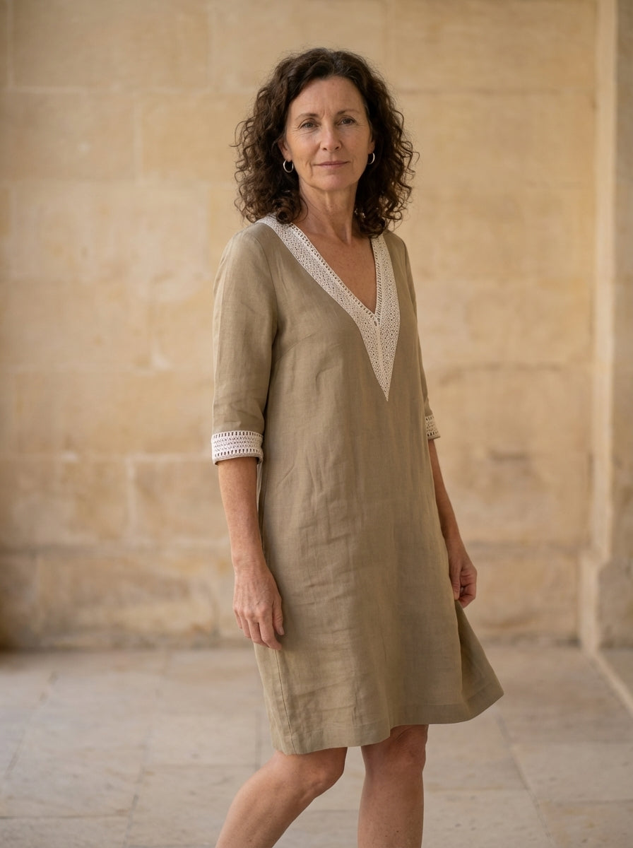 Amélie & Rose | Women’s Stylish Linen Summer Dress