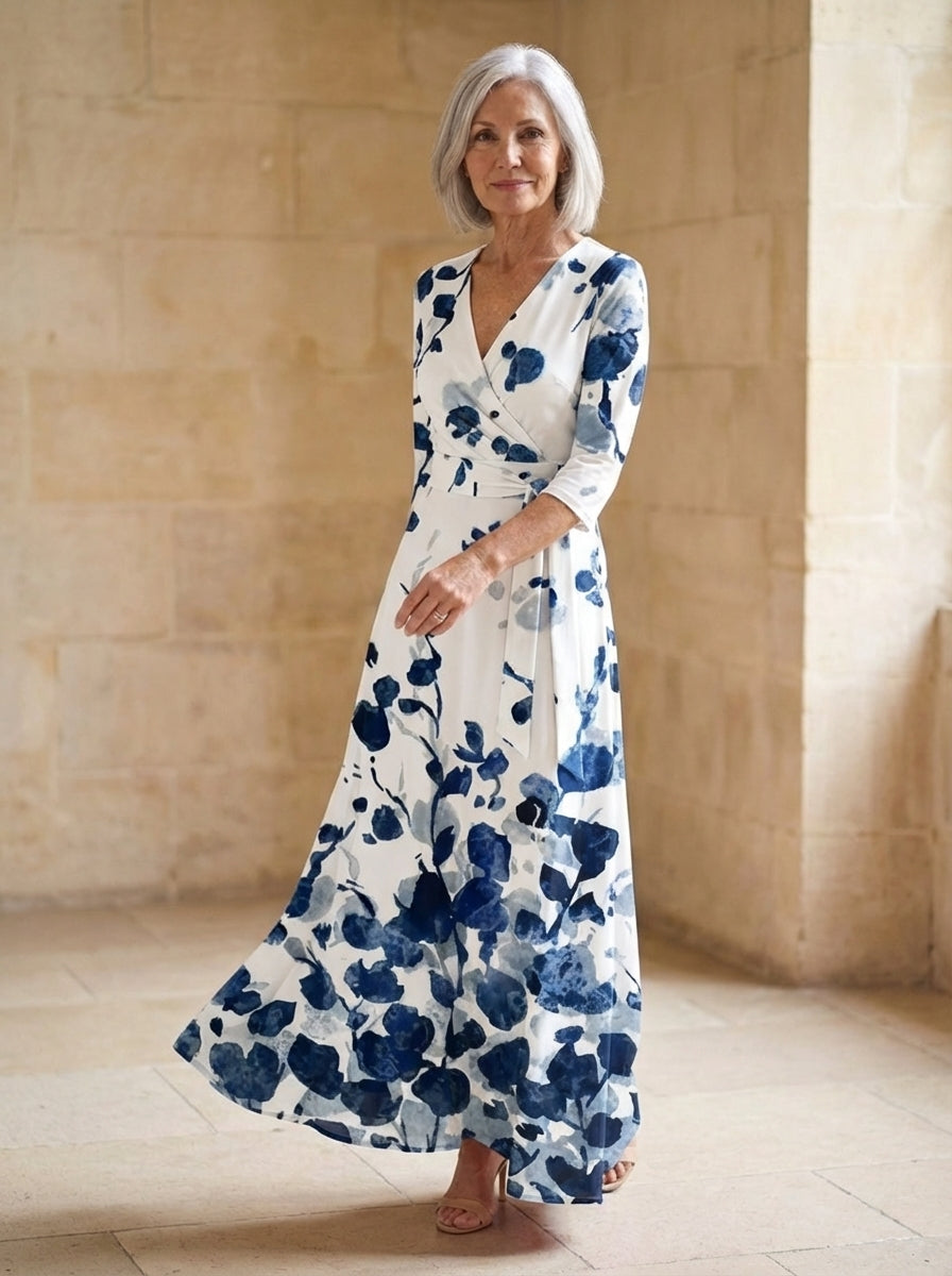 Amélie & Rose | Leigh Printed Wrap Dress