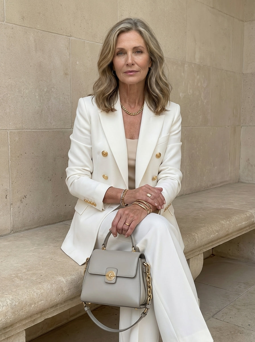 Amélie & Rose | Sarah Double-Breasted Blazer